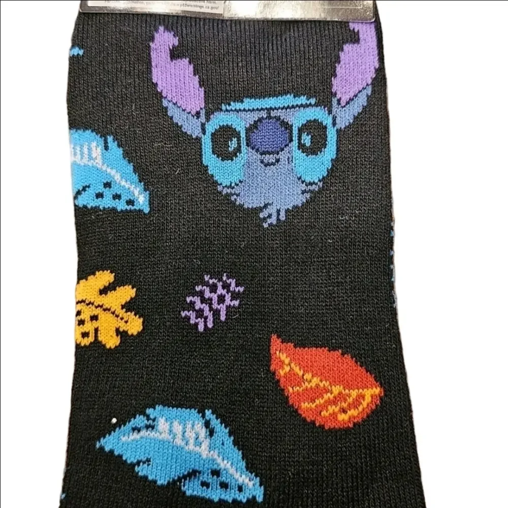 4 /$25 Disney Stitch Novelty Crew Socks Lilo and Stitch Walt Disney Crazy Socks